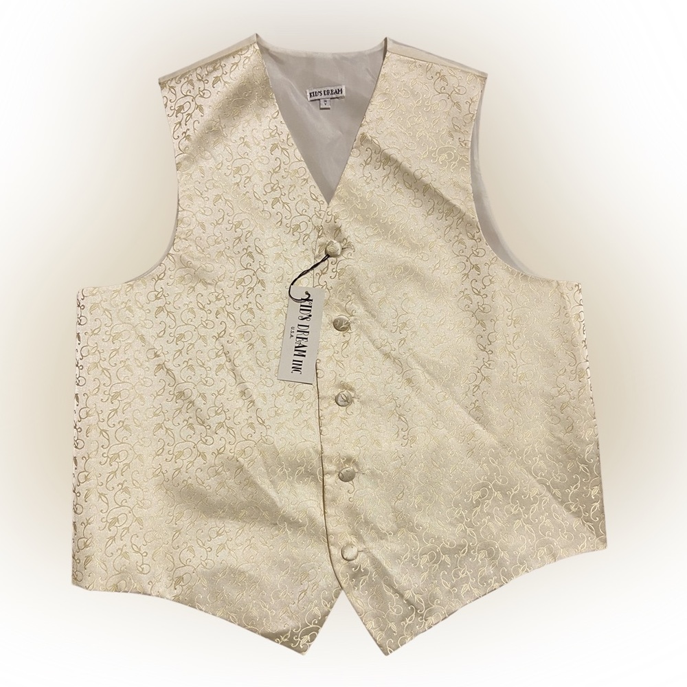 Kids Dream Gold Flower Pattern Vest Boys 14